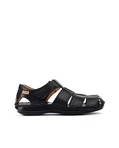 PIKOLINOS Tarifa Men’s Sandals | Leather | Hook-and-Loop Closure | Black thumbnail 1