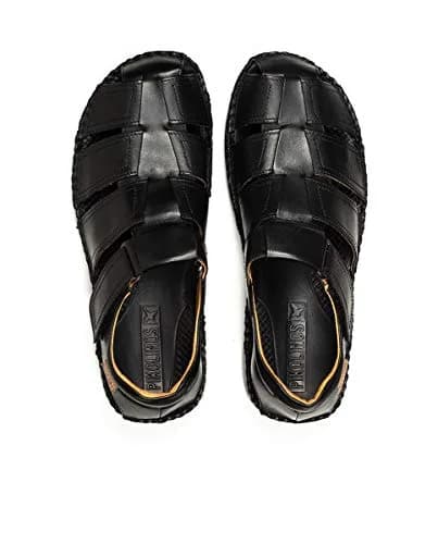 PIKOLINOS Tarifa Men’s Sandals | Leather | Hook-and-Loop Closure | Black thumbnail 7