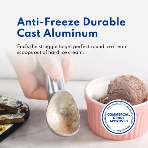New Star Foodservice Ice Cream Scoop Size 20 | 1.5 oz Portion, Aluminum, Color-Coded Handle thumbnail 2