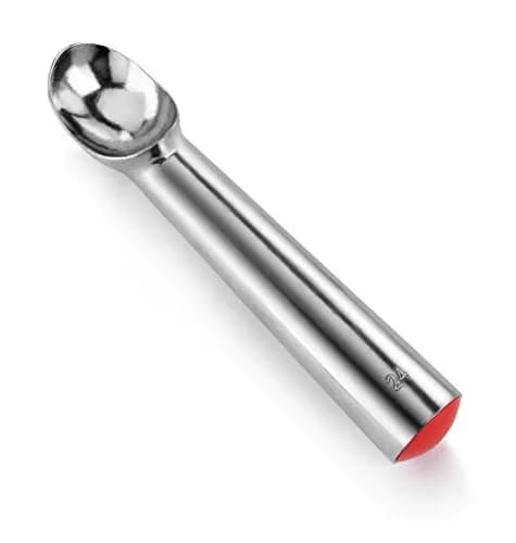 New Star Foodservice Ice Cream Scoop Size 24 | 1.5 oz Portion, Aluminum, Red Handle thumbnail 1