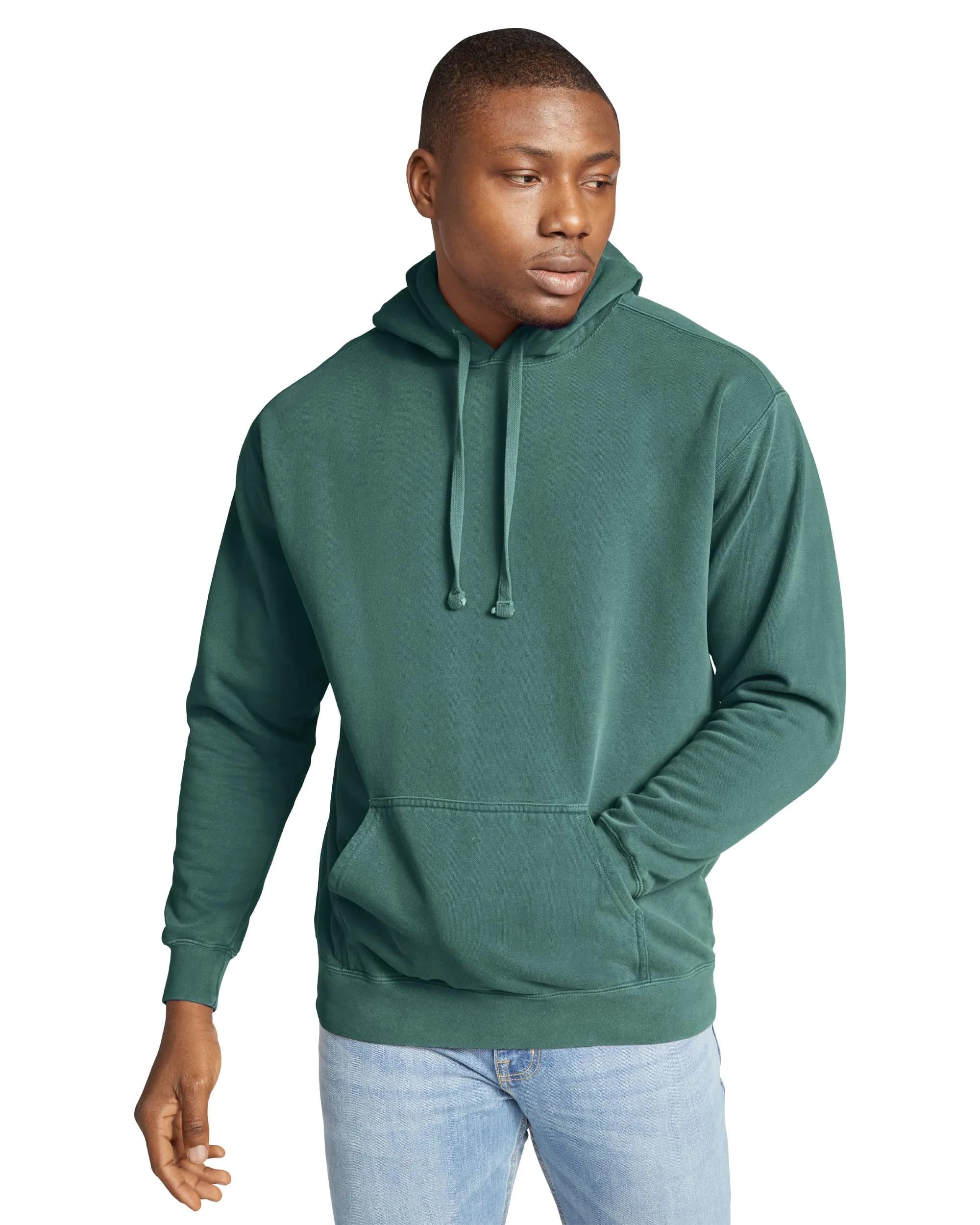 Comfort Colors Ring Spun Sweatshirt Blue Spruce Large | Garment Dyed Cotton-Poly Blend — Blue Spruce