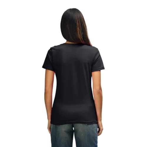 Gildan Ladies' Fitted V-Neck T-Shirt 100% Cotton | Soft, Preshrunk, Stylish Fit (70-120 chars) thumbnail 2