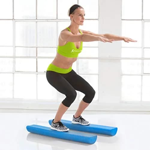ProSourceFit Blue High Density Foam Roller 91cm (36") x 7.6cm (3") | Extra Firm Muscle Recovery & Core Training thumbnail 2