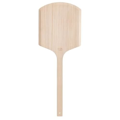 New Star Foodservice Wooden Pizza Peel 14" x 14" | Durable Basswood, 36" Handle thumbnail 1