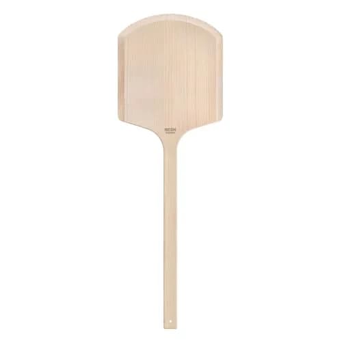 New Star Foodservice Wooden Pizza Peel 16"L x 14"W | Durable Basswood, Extended Handle thumbnail 1