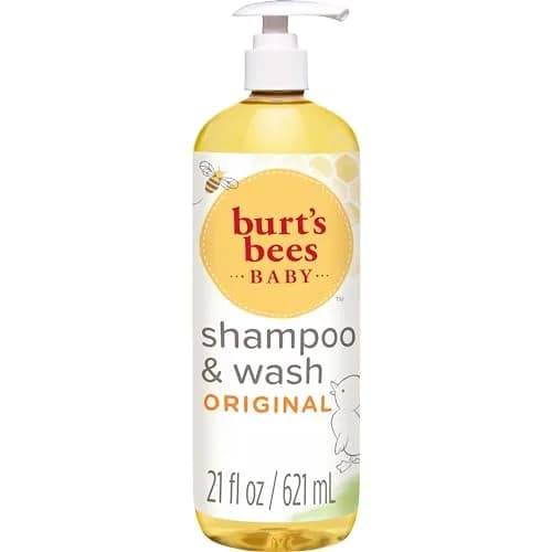 Burt's Bees Baby Shampoo & Wash Original 621ml (21 Fl Oz) | Tear-Free Gentle Cleanser thumbnail 1