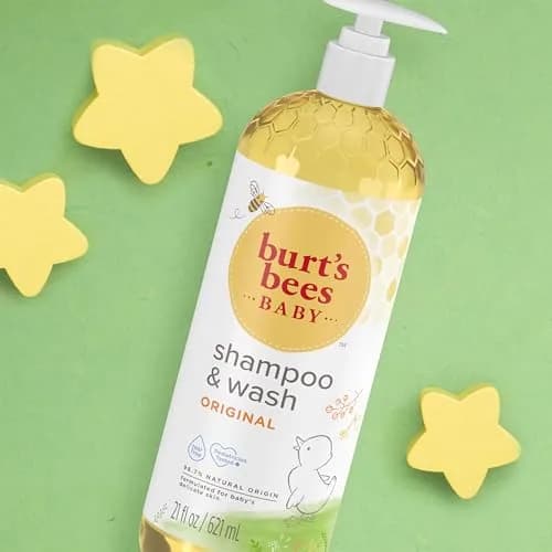 Burt's Bees Baby Shampoo & Wash Original 621ml (21 Fl Oz) | Tear-Free Gentle Cleanser thumbnail 7