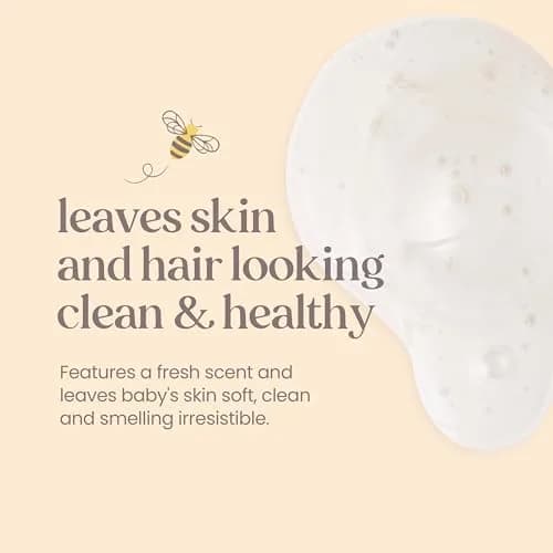 Burt's Bees Baby Shampoo & Wash Original 621ml (21 Fl Oz) | Tear-Free Gentle Cleanser thumbnail 3