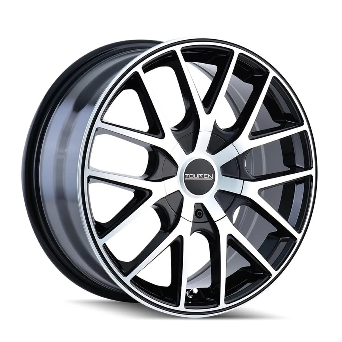 Touren TR60 18x8 Wheel | 5x110/115 Bolt Pattern, 40 Offset, Black/Machined Face/Black Ring