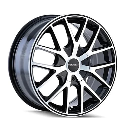 Touren TR60 18x8 Wheel | 5x110/115 Bolt Pattern, 40 Offset, Black/Machined Face/Black Ring thumbnail 1