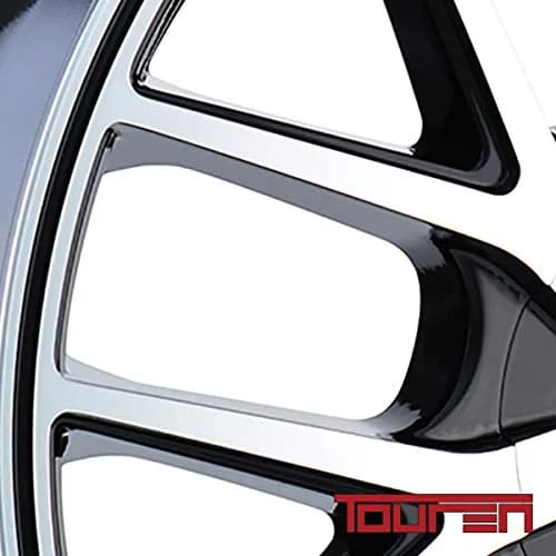 Touren TR60 18x8 Wheel | 5x110/115 Bolt Pattern, 40 Offset, Black/Machined Face/Black Ring thumbnail 4