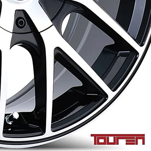 Touren TR60 18x8 Wheel | 5x110/115 Bolt Pattern, 40 Offset, Black/Machined Face/Black Ring thumbnail 3