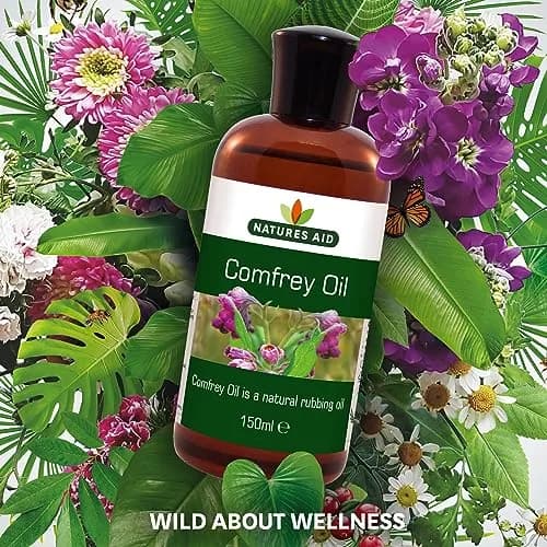 Natures Aid Comfrey Oil - 150ml | Natural Skin & Muscle Rubbing Oil, Vegan, Made in UK, Suitable for Sensitive & Dry Skin thumbnail 7