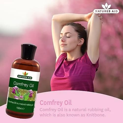Natures Aid Comfrey Oil - 150ml | Natural Skin & Muscle Rubbing Oil, Vegan, Made in UK, Suitable for Sensitive & Dry Skin thumbnail 2