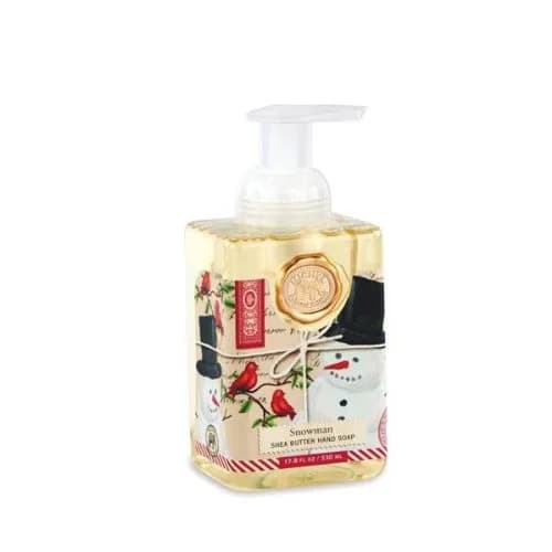 Michel Design Works Foaming Hand Soap Snowman 537ml (17.8 Fl Oz) | Gentle Cleansing & Moisturizing with Shea Butter & Aloe Vera - main product image
