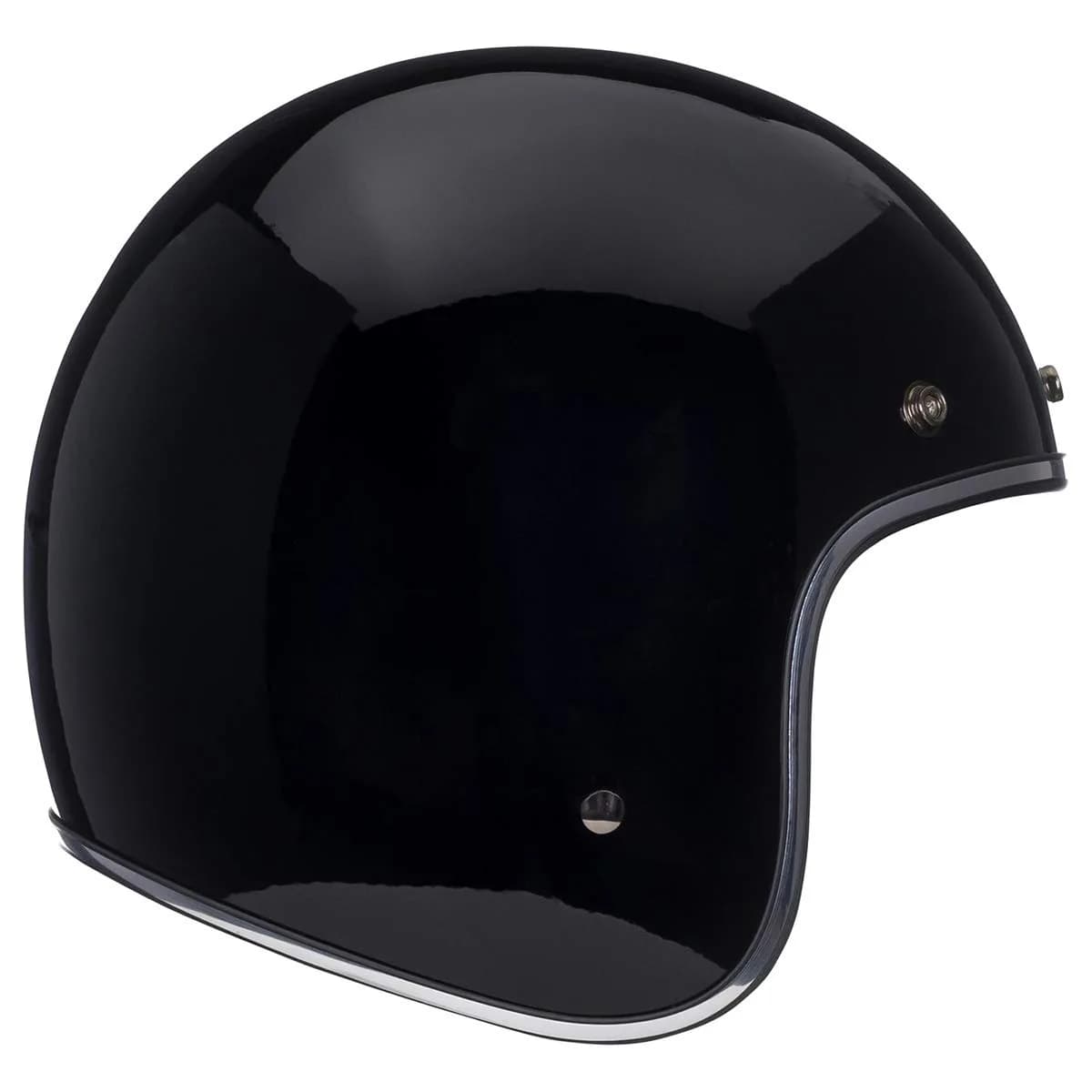 BELL Custom 500 Open Face Motorcycle Helmet - Black, Small | Classic Lightweight DOT Certified - main product image