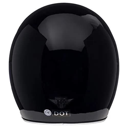 BELL Custom 500 Open Face Motorcycle Helmet - Black, Small | Classic Lightweight DOT Certified thumbnail 5