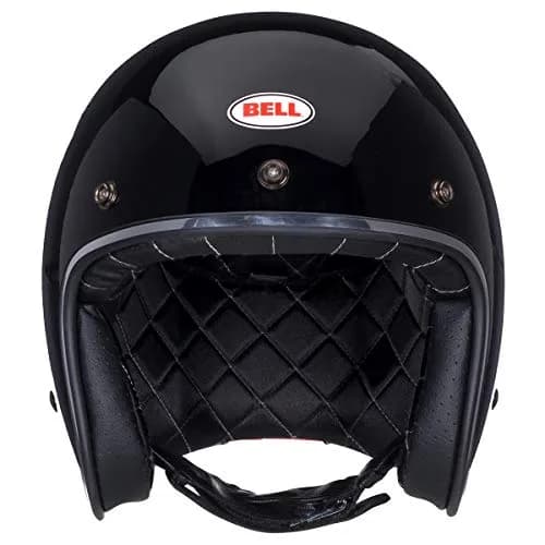 BELL Custom 500 Open Face Motorcycle Helmet - Black, Small | Classic Lightweight DOT Certified thumbnail 2