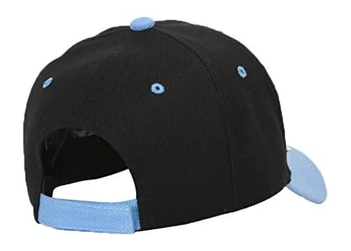 TOP HEADWEAR Adjustable Baseball Structured Cap Hat,Black Sky | Classic Fit, Solid Color, One Size thumbnail 4