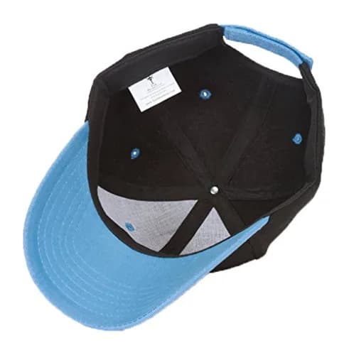 TOP HEADWEAR Adjustable Baseball Structured Cap Hat,Black Sky | Classic Fit, Solid Color, One Size thumbnail 5