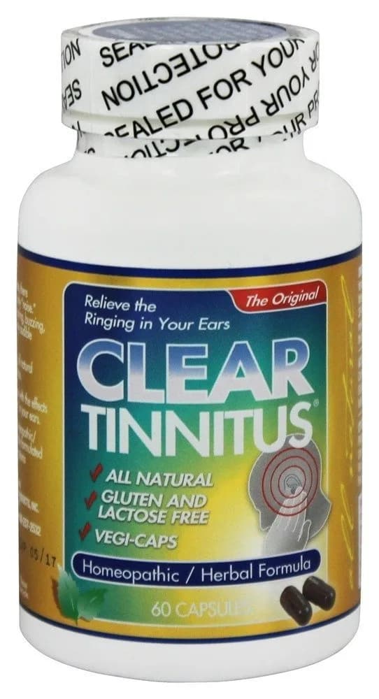 Clear Products Inc Homeopathic Formula for Tinnitus | Safe, Herbal Relief (60 Count) — Capsule