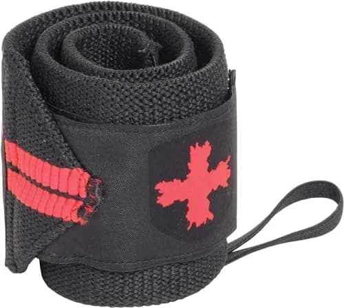 Harbinger Red Line 18-Inch Weightlifting Wrist Wraps (Pair) | Competition Grade Elastic for Maximum Stability thumbnail 1