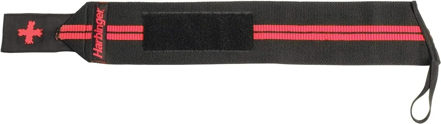 Harbinger Red Line 18-Inch Weightlifting Wrist Wraps (Pair) | Competition Grade Elastic for Maximum Stability - view 2