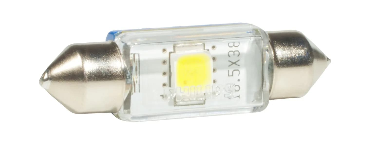 Philips XtremeVision 38mm Festoon LED Interior Light 6000K (15.75 inches) | Brighter, Cooler White Light for Cars