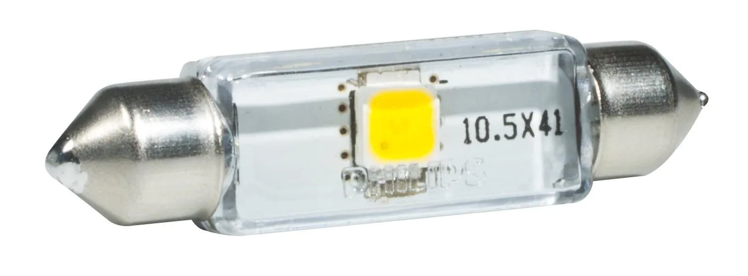 Philips 43mm festoon X-tremeVision LED 6000K Interior light | Xenon White, 6000K, 43mm, Plug & Play — 43 Millimeter