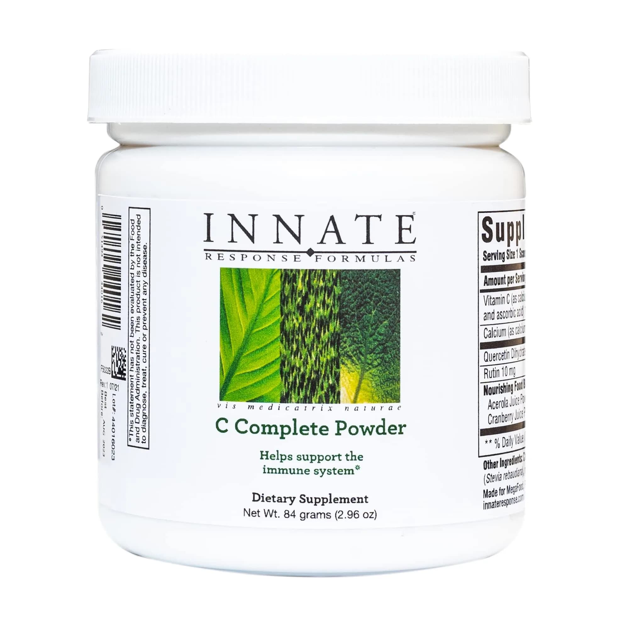 Innate Response Formulas C Complete Powder, Drink Mix, 30 Servings | Immune Support with Vitamin C & Whole Foods