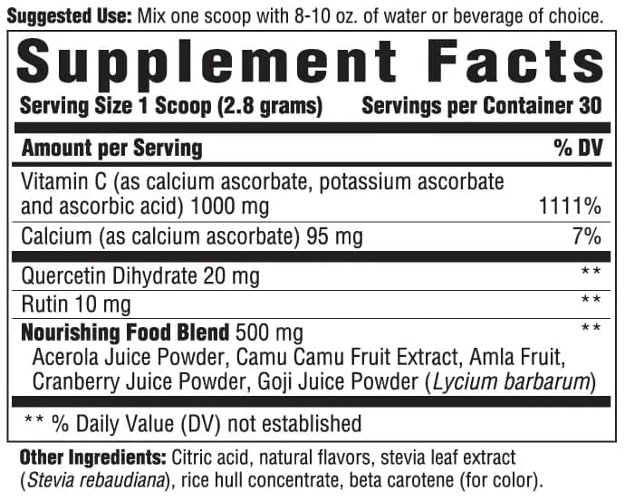 Innate Response Formulas C Complete Powder, Drink Mix, 30 Servings | Immune Support with Vitamin C & Whole Foods thumbnail 3