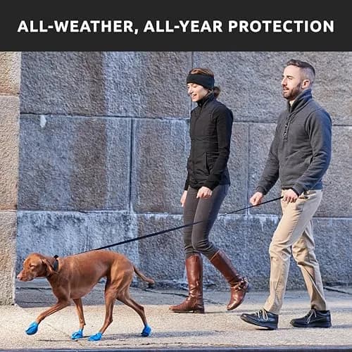 Protex PawZ Rubber Dog Boots for Medium Paws | All-Weather Waterproof, Anti-Slip (70-120 chars) thumbnail 6