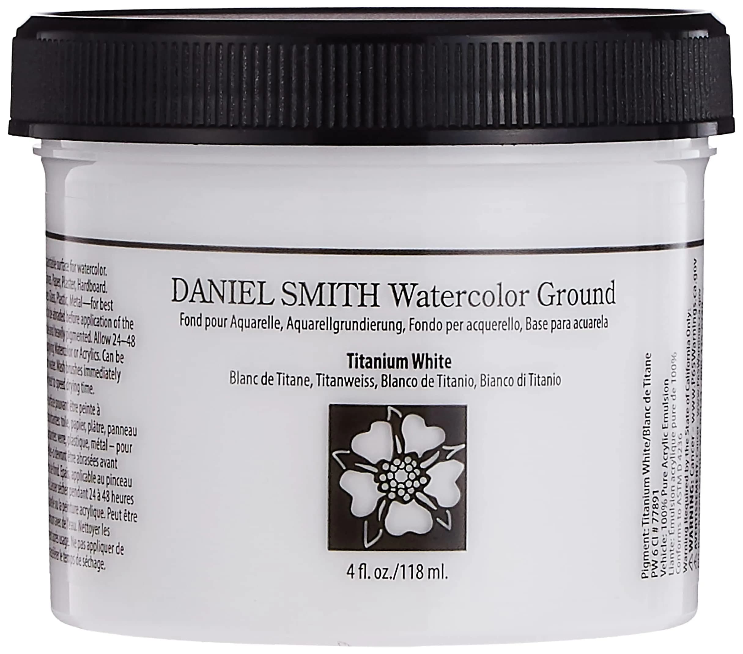 Daniel Smith Watercolor Ground 4oz Jar | Titanium White for Watercolor Artists in India