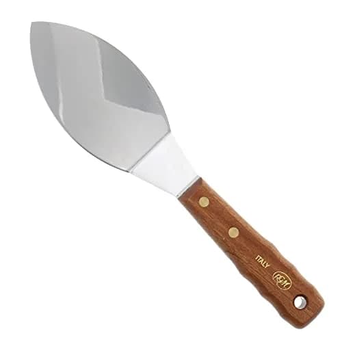 RGM Large Painting Spatula #8006 Multicolor | Handcrafted Italian Steel Blade & Bubinga Wood Handle thumbnail 1
