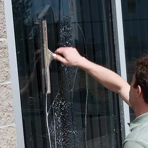 Unger Professional 12” Stainless Steel Window Squeegee with Replacement Rubber | Streak-Free Glass Cleaning thumbnail 4