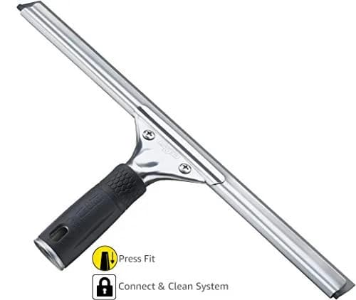 Unger Professional 12” Stainless Steel Window Squeegee with Replacement Rubber | Streak-Free Glass Cleaning thumbnail 3