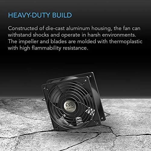 AC Infinity AXIAL 1238 Muffin Fan 120mm x 38mm High Speed | 115V/120V AC for DIY Ventilation Projects thumbnail 5