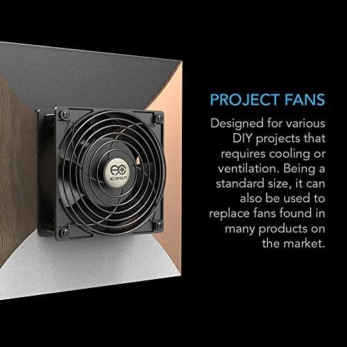 AC Infinity AXIAL 1238 Muffin Fan 120mm x 38mm High Speed | 115V/120V AC for DIY Ventilation Projects thumbnail 3