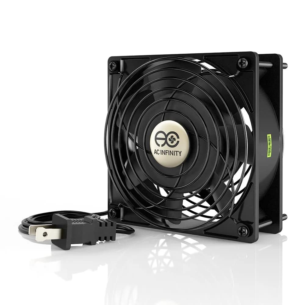 AC Infinity AXIAL 1238 Muffin Fan 120mm x 38mm High Speed | 115V/120V AC for DIY Ventilation Projects - main product image