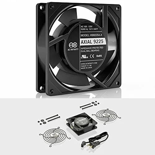 AC Infinity AXIAL 9225 Muffin Fan 92mm | High-Speed 120V AC Cooling Fan thumbnail 2