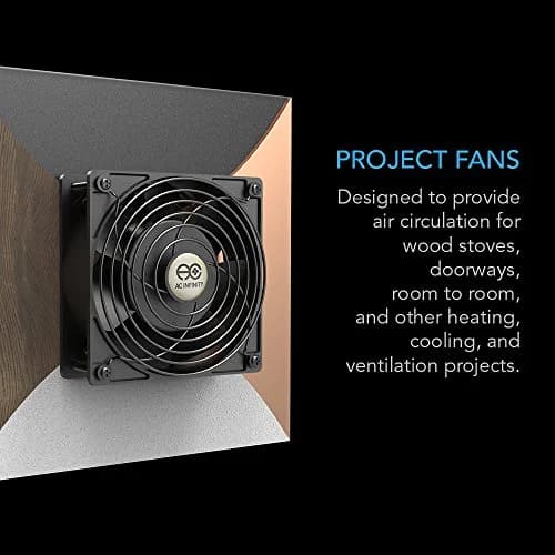 AC Infinity AXIAL S1225D Dual 120mm Muffin Fan with Speed Controller | Quiet, Heavy-Duty Aluminum, 69 CFM thumbnail 2