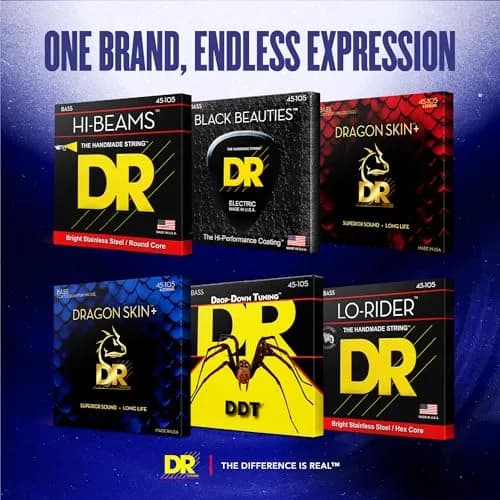 DR Strings Pure Blues Bass Guitar Strings 40-120 | Quantum Nickel 5-String Set thumbnail 7