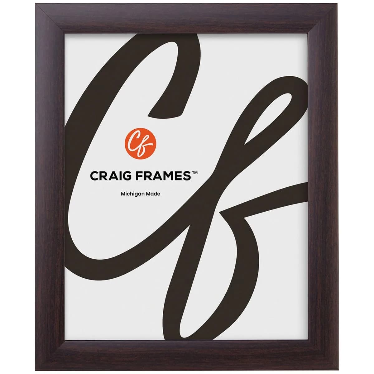 Craig Frames 10x13 Inch Brazilian Walnut Picture Frame with Glass | Ready-to-Hang Wall Decor