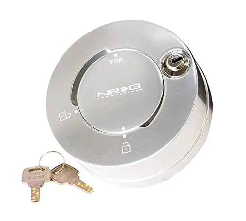 NRG Innovations NRG-SRK-101SL 6-Holes Patterns Style Steering Wheel Quick Release Short Hub Adapter with Mounting Bolts, Silver Body | Compatible with Race & Street