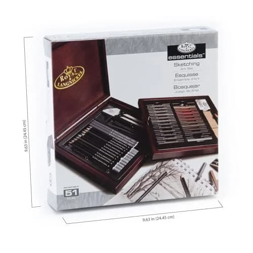Royal & Langnickel RSET-SKET1600 Premier Sketch Pencil Art Set, 51-Piece | Premium Drawing Materials for Artists thumbnail 4