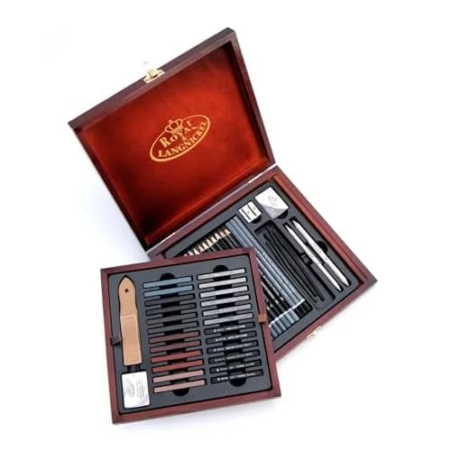 Royal & Langnickel RSET-SKET1600 Premier Sketch Pencil Art Set, 51-Piece | Premium Drawing Materials for Artists thumbnail 5
