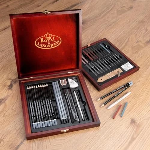 Royal & Langnickel RSET-SKET1600 Premier Sketch Pencil Art Set, 51-Piece | Premium Drawing Materials for Artists thumbnail 6