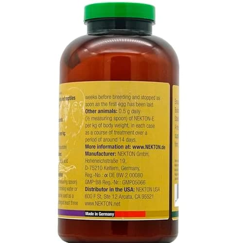 Nekton E Vitamin E Supplement for Birds, 600gm (0.6 kg) | Fertility Aid for Birds, Mammals & Reptiles thumbnail 3