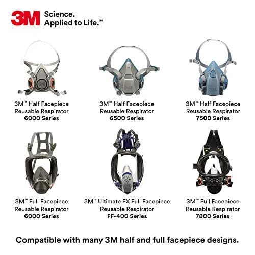 3M P100 Advanced Respirator Filter 2297, 1 Pair | NIOSH Approved for Oil & Non-Oil Particles thumbnail 5