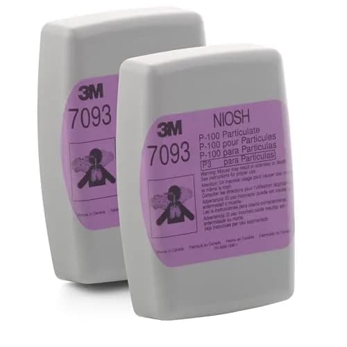 3M Particulate Filter 7093 P100 | High-Efficiency Oil & Non-Oil Particulates Filter (1 Pack of 12) thumbnail 1